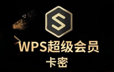 WPS超级会员充值卡卡密激活码