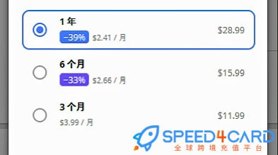 Telegram会员代充值代购价格表 - Speed4Card.com专业充值平台