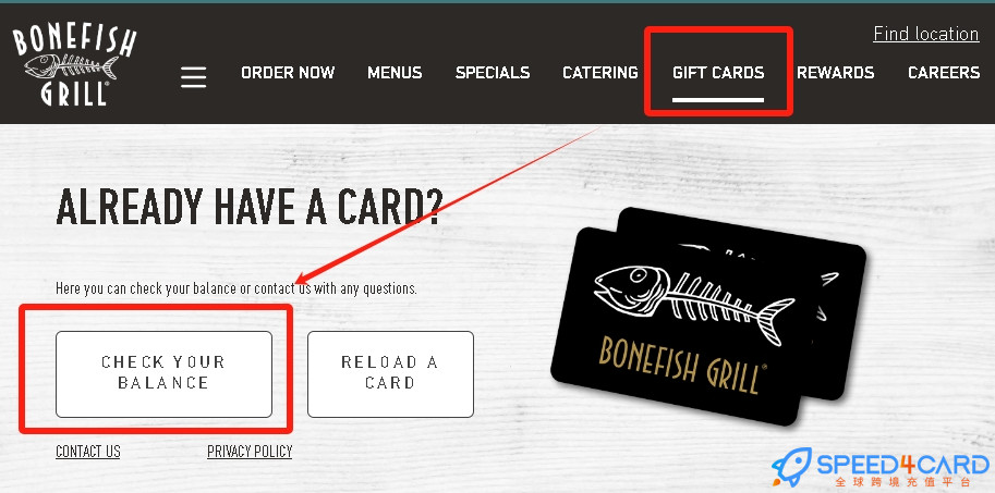 Bonefish Grill礼品卡美国 | Bonefish Grill Gift Card充值卡密 [ [自动发货]- Speed4Card专业充值平台