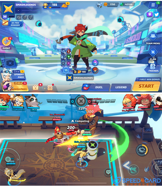 粉碎传奇SMASH LEGENDS国际服代充值 [人工代充]- Speed4Card专业充值平台