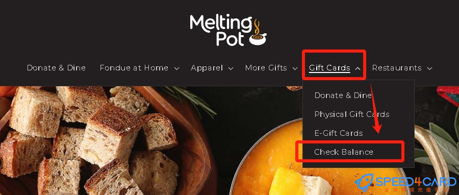Melting礼品卡美国 | Melting Pot Gift Card充值卡密  [自动发货]- Speed4Card专业充值平台