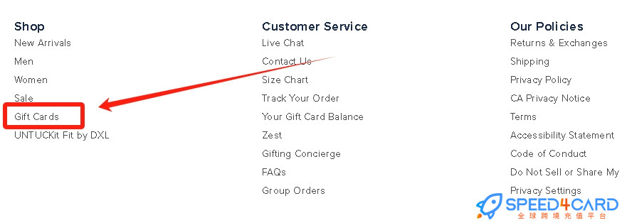UNTUCKit礼品卡美国 | UNTUCKit Gift Card充值卡密  [自动发货]- Speed4Card专业充值平台