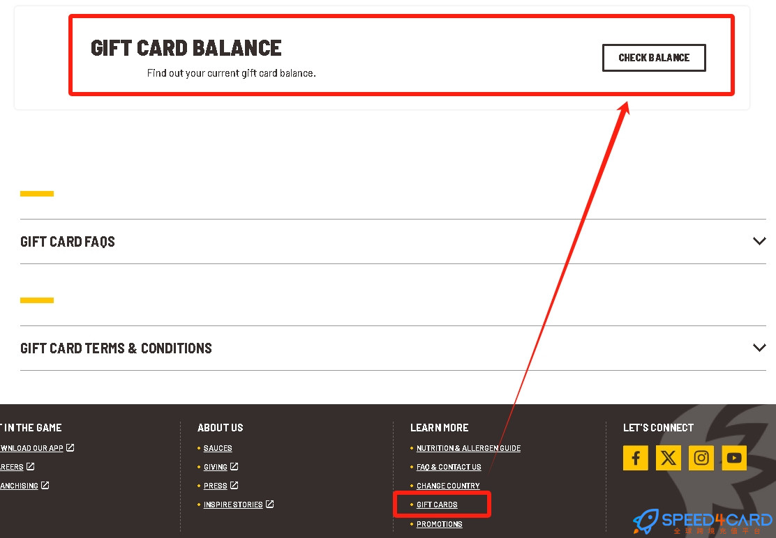 Buffalo Wild Wings礼品卡美国 | Buffalo Wild Wings eGift Voucher充值卡密  [自动发货]- Speed4Card专业充值平台