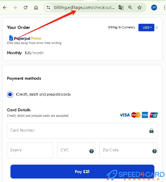 Paperpal AI代购代付怎么支付？- Speed4Card专业充值平台