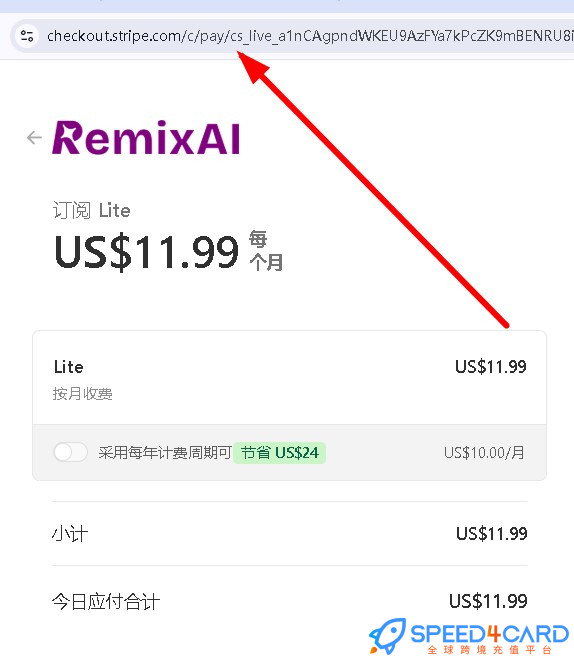 RemixAl代购代付订阅AI 怎么支付？- Speed4Card专业充值平台