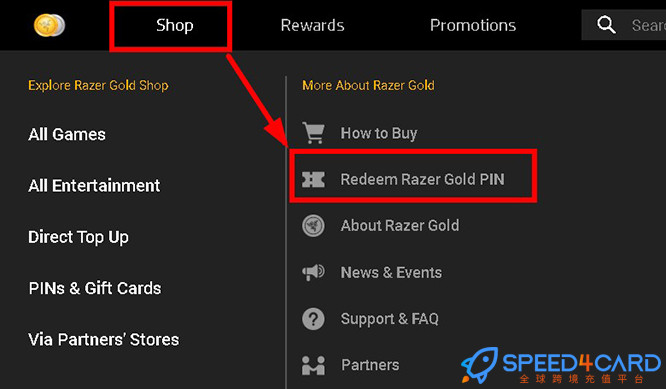 新加坡雷蛇Razer礼品卡 | Razer Gold Gift Card 充值卡密-Speed4Card专业充值平台