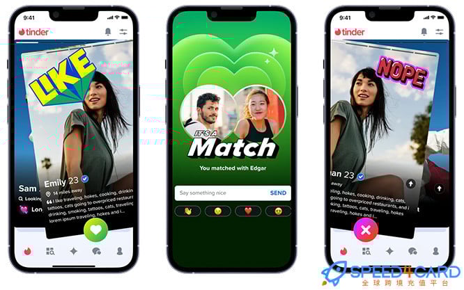 Tinder火种礼品卡 | Tinder Gold/Plus充值卡密-Speed4Card专业充值平台