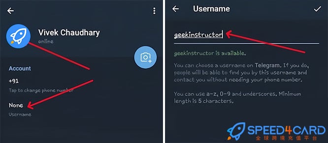 在国内怎么充值Telegram Stars?查找Telegram用户名- Speed4Card专业充值平台