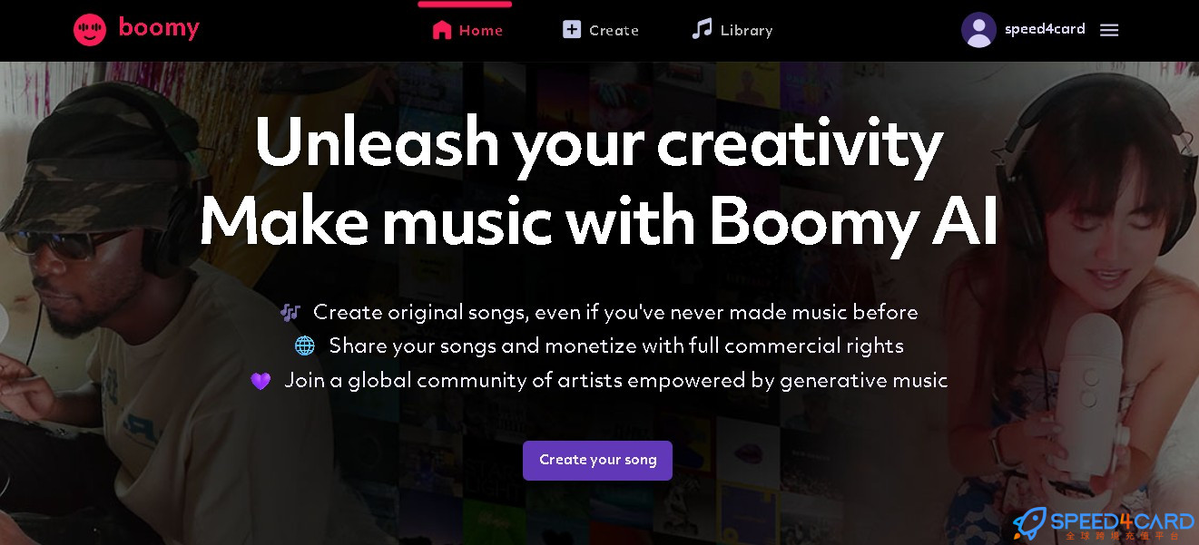 Boomy代购代付订阅- Speed4Card专业充值平台