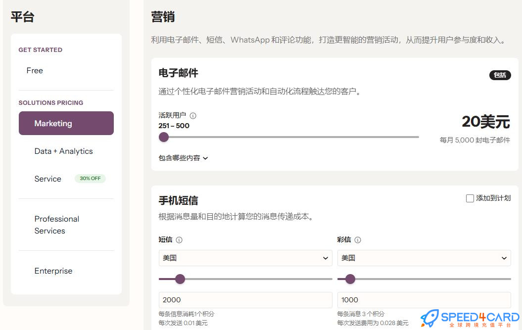 Asana代购代付订阅套餐- Speed4Card专业充值平台