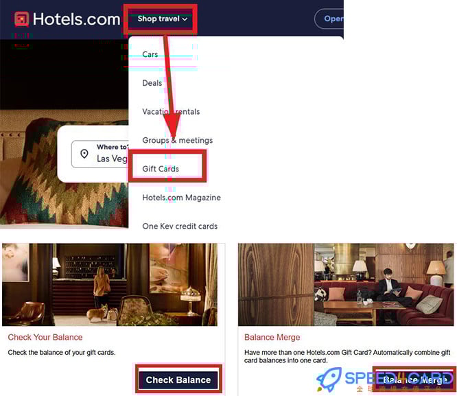美国Hotels.com礼品卡 | Hotels.com Gift Card充值卡密- Speed4Card专业充值平台