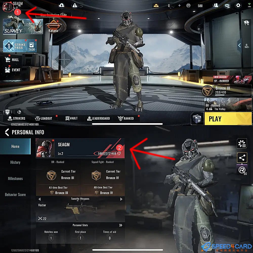 代号血战Blood Strike Max中东南非国际服手游代充值查找代号血战Blood Strike Max游戏ID - Speed4Card专业充值平台