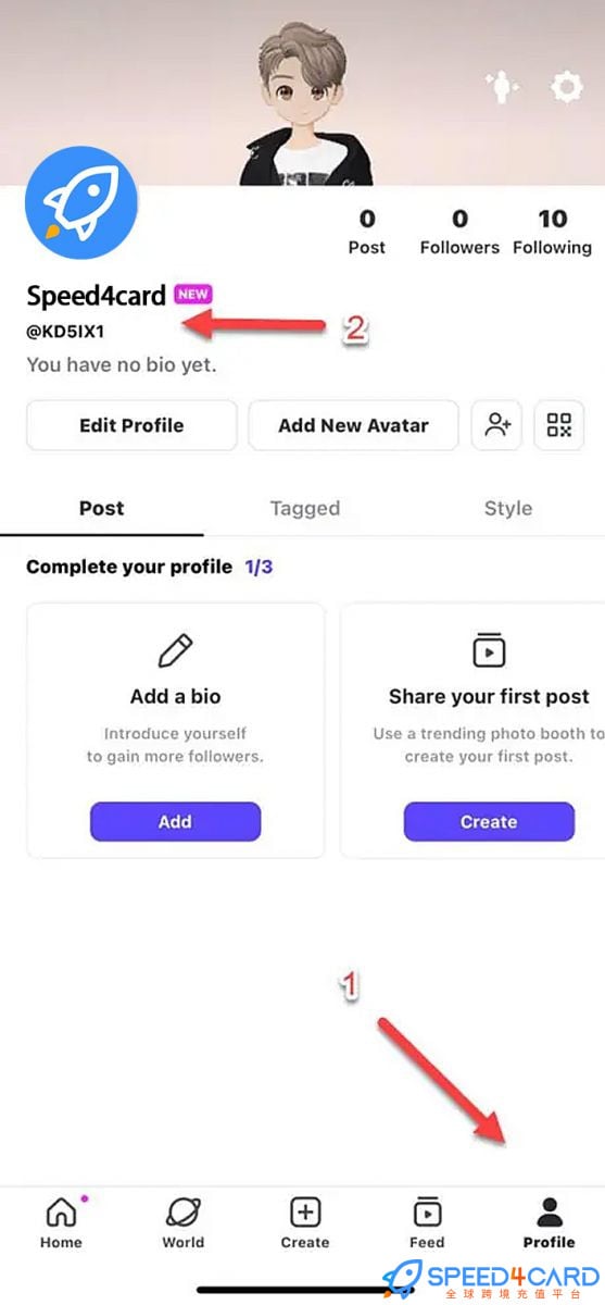 崽崽ZEPETO国际服手游代充值查找崽崽ZEPETO 游戏ID - Speed4Card专业充值平台
