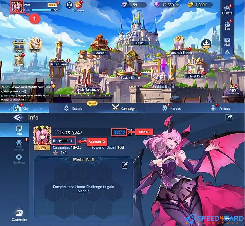 无尽对决：冒险Mobile Legends: Adventure国际服手游代充值查找无尽对决：冒险Mobile Legends: Adventure游戏ID - Speed4Card专业充值平台