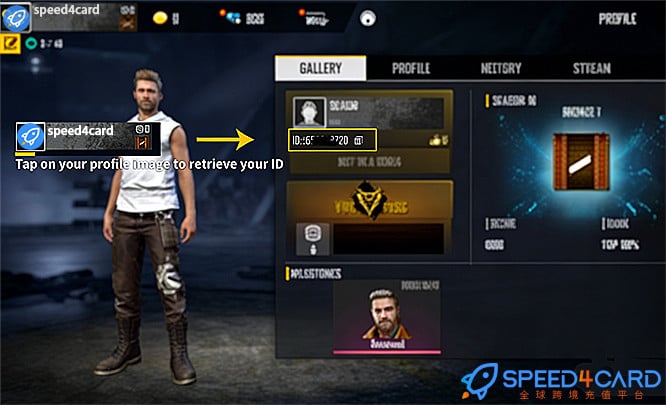 我要活下去Free Fire国际服手游代充值查找我要活下去Free Fire游戏ID - Speed4Card专业充值平台