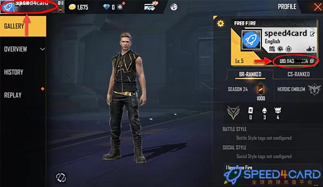 我要活下去Free Fire Max国际服手游代充值会员查找我要活下去Free Fire Max游戏ID - Speed4Card专业充值平台