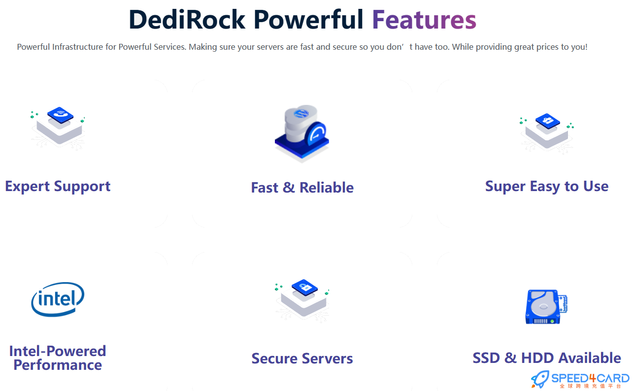 海外网站DediRock代购代付订阅网站介绍- Speed4Card专业充值平台