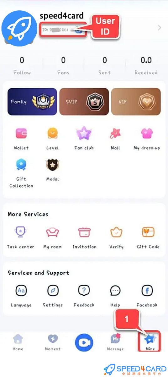 Migo Live直播代充值 查看Migo Live ID - Speed4Card专业充值平台