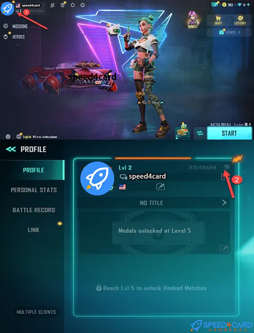 远光84Farlight 84国际服手游代充值查找Farlight 84游戏ID - Speed4Card专业充值平台