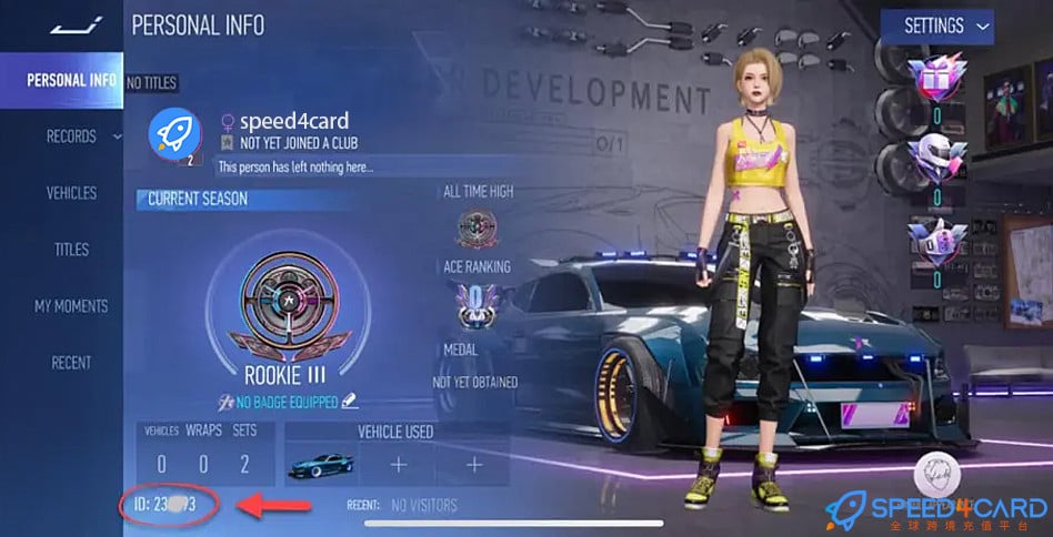 王牌竞速Ace Racer国际服手游代充值查找王牌竞速Ace Racer 用户 ID - Speed4Card专业充值平台