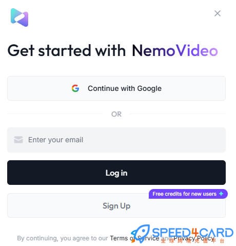 NemoVideo代购代付订阅登录方式- Speed4Card专业充值平台