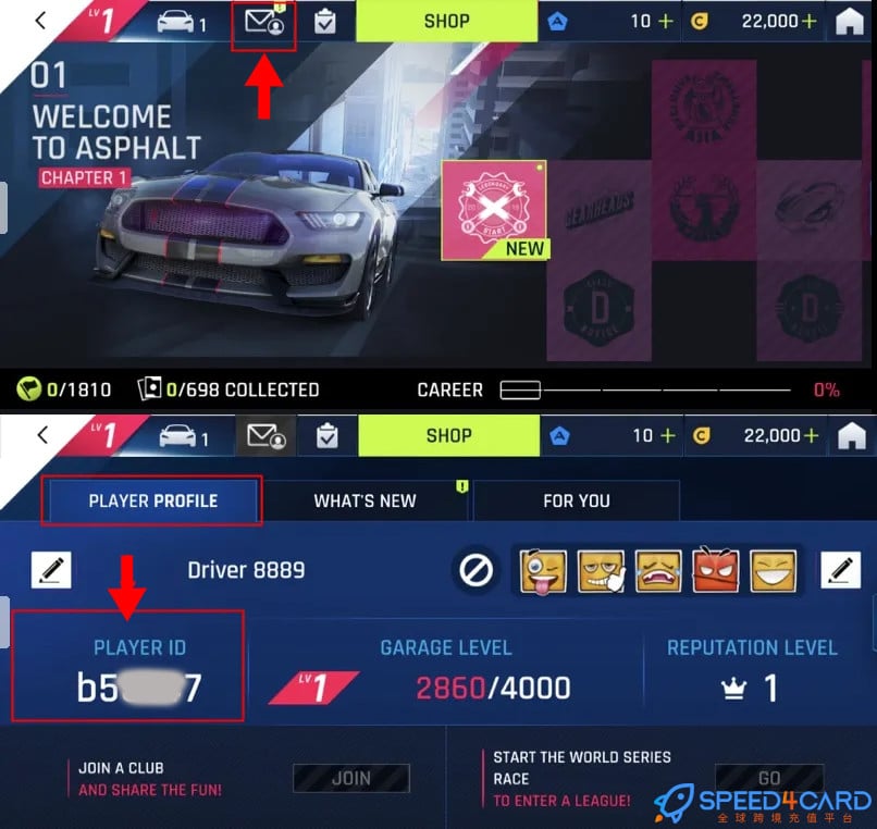 狂野飙车9:竞速传奇国际服手游代充值国际服手游代充值查找狂野飙车9:竞速传奇ID - Speed4Card专业充值平台