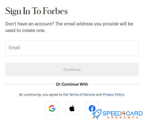 Forbes代购代付订阅AI登录方式- Speed4Card专业充值平台