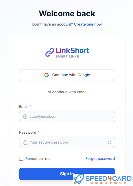 LinkShort代购代付订阅urlshort.dev登录方式- Speed4Card专业充值平台