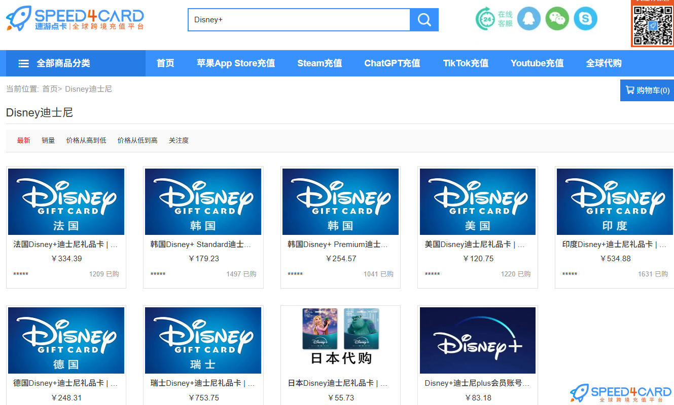 Disney+礼品卡怎么买怎么用？各国版本区别与兑换教程Disney+礼品卡购买-Speed4Card专业充值平台