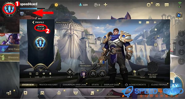 印尼服LOL手游充值 | 国际服lol英雄联盟手游点券查找LOL手游 ID - Speed4Card专业充值平台