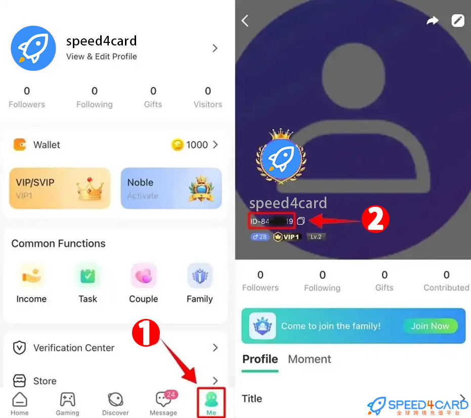 中东北非YoYo - Voice chat room语音聊天代充值金币查看YoYo ID - Speed4Card专业充值平台