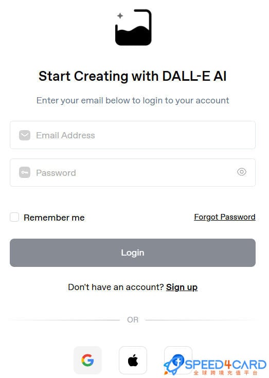 DALL-E AI代购代付订阅AI登录方式- Speed4Card专业充值平台